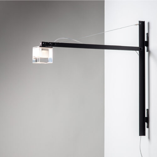 Cubo Braccio – Applique LED con braccio estensibile per interni
